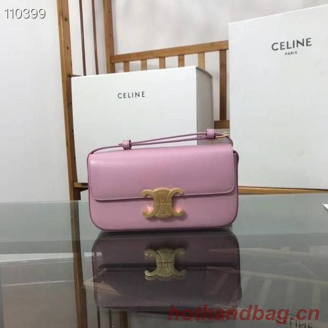 Celine TRIOMPHE SHOULDER BAG IN NATURAL CALFSKIN 194143 rose