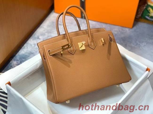 Hermes Birkin 25CM Epsom Bag Original Leather H25E brown