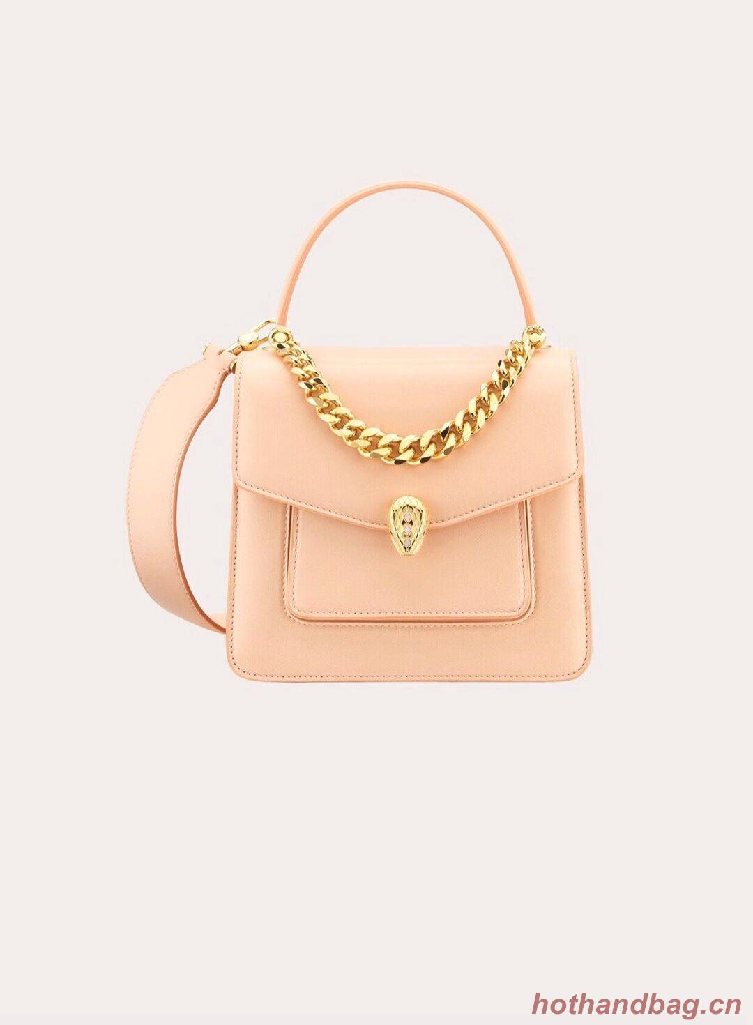 Bvlgari Serpenti Forever leather small crossbody bag B210762 pink