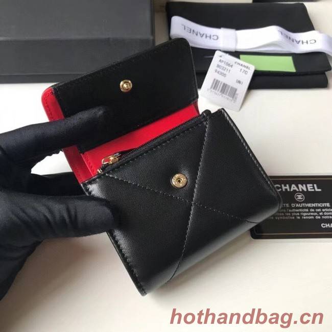 CHANEL 19 Wallet AP1064 black