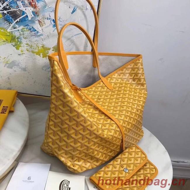 Goyard Calfskin Leather Tote Bag 20207 yellow