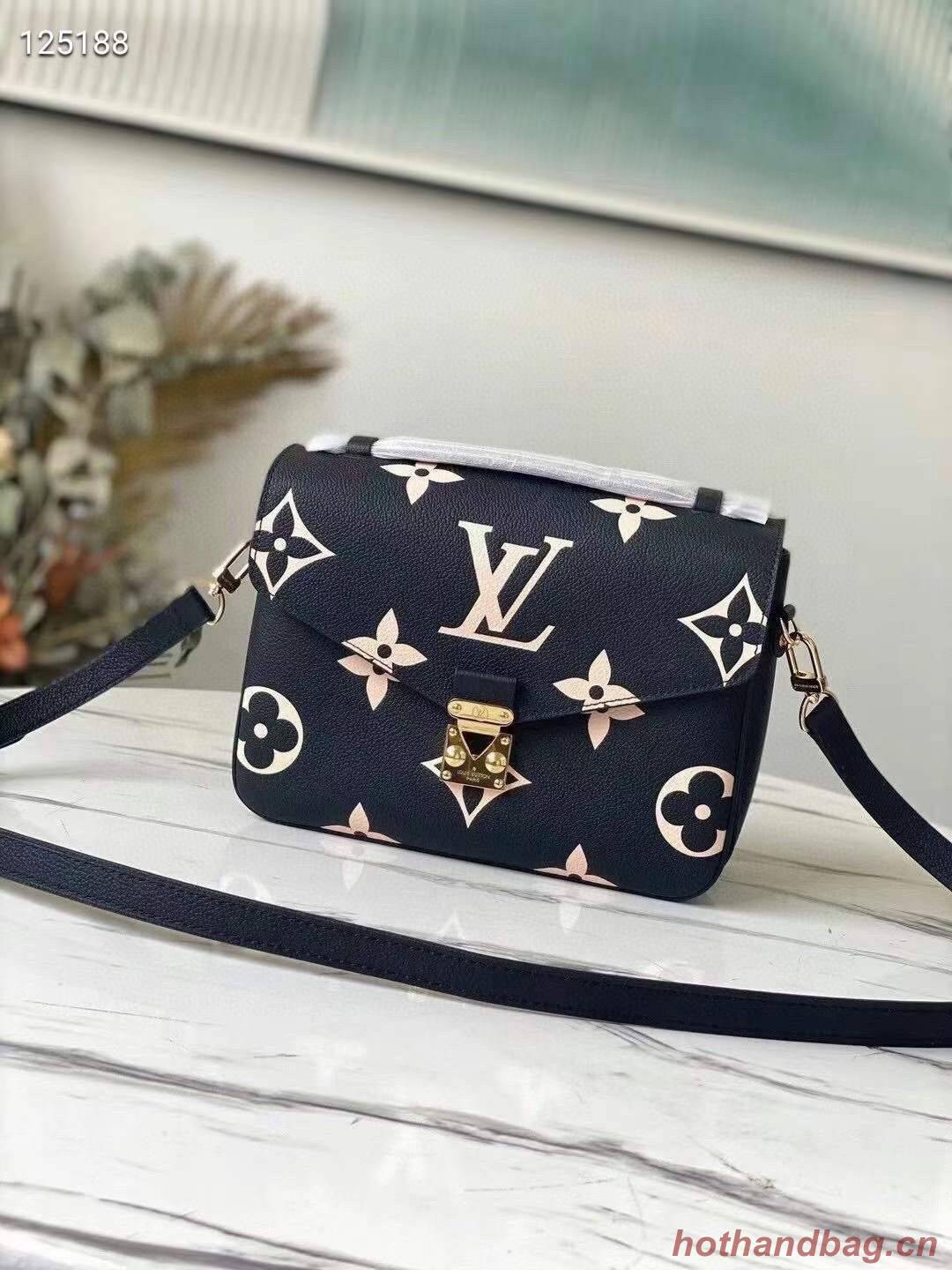 Louis vuitton original LV CRAFTY POCHETTE METIS Bag M45596 Black