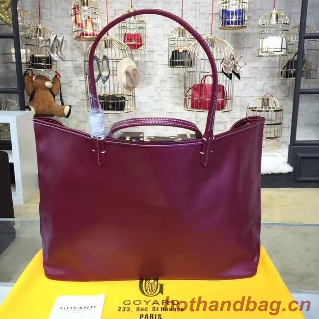 Goyard Calfskin Leather Tote Bag 20208 Wine