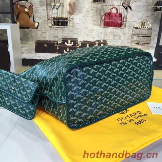 Goyard Calfskin Leather Tote Bag 20208 green