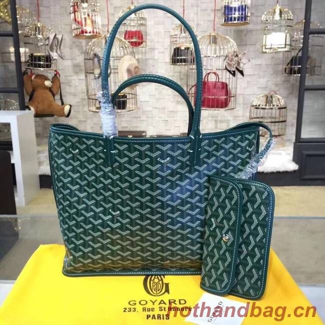 Goyard Calfskin Leather Tote Bag 20208 green