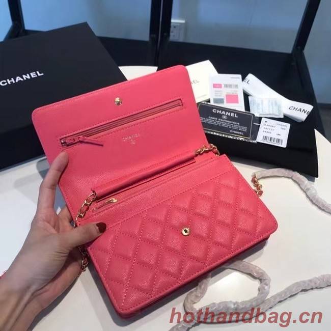 BOY CHANEL Original Wallet on Chain A80287 rose