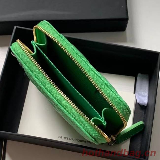 Chanel card holder Calfskin AP1650 green