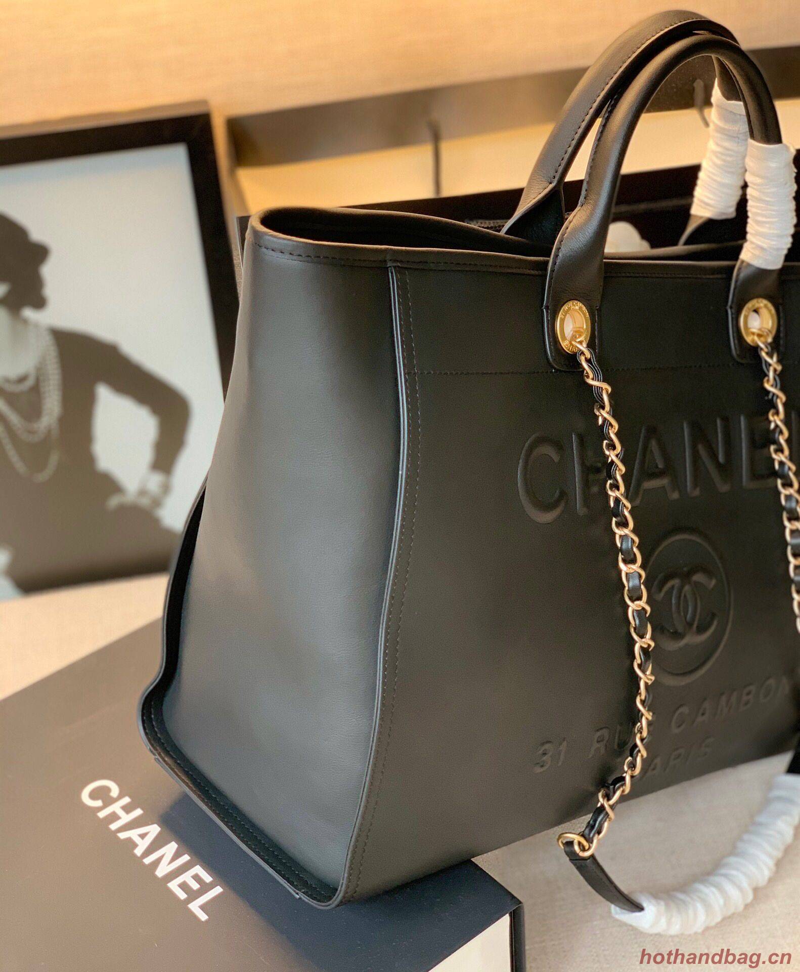 Chanel Original Leather Shopping Bag A66945 Black