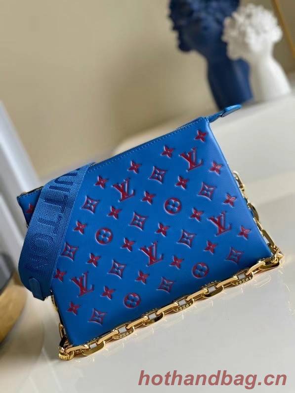 Louis Vuitton COUSSIN PM M58628 blue&red