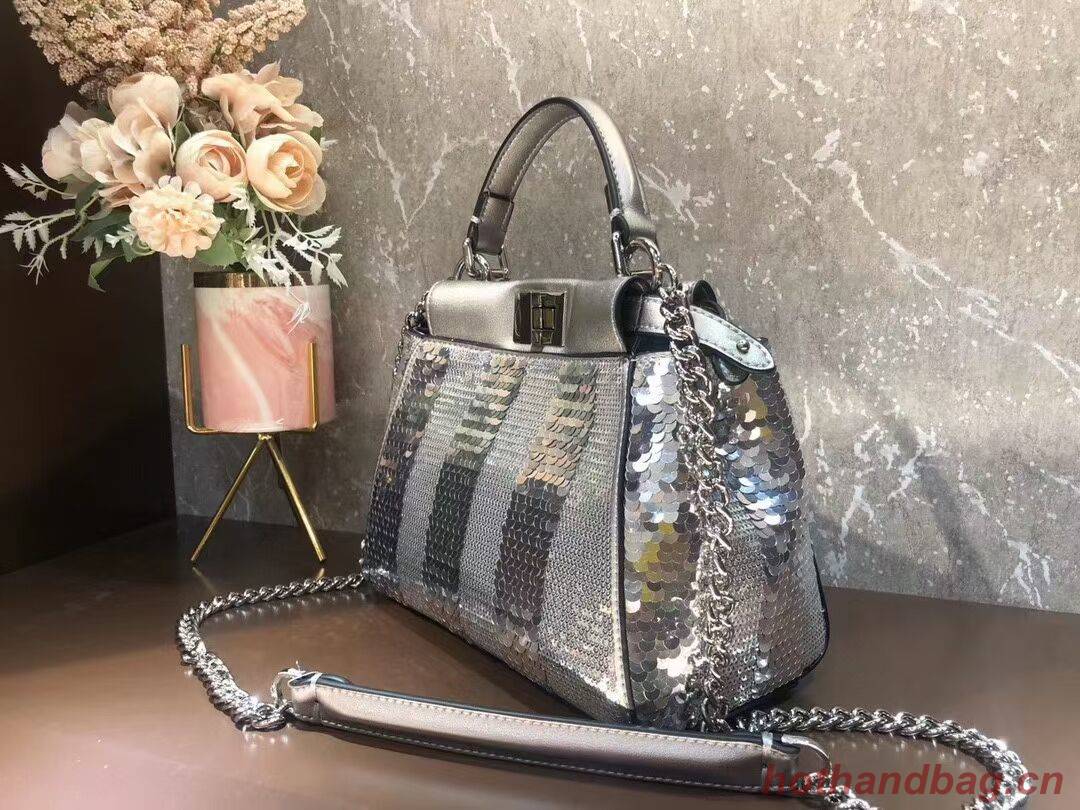 FENDI Mini-bag from the Chinese New Year Limited Capsule Collection Code: 8BN309A  silver