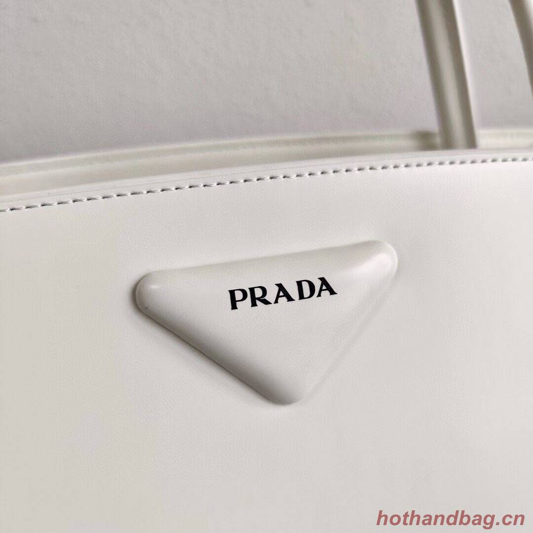 Prada Nappa Leather Prada Symbole bag 1BB327 white