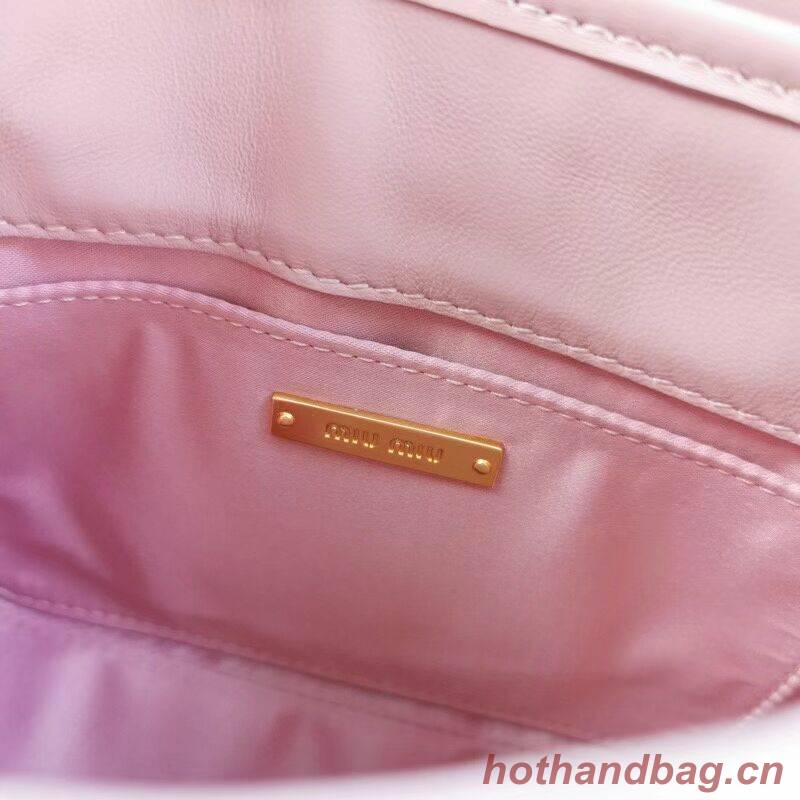 miu miu Matelasse Nappa Leather Shoulder Bag 5BD188 light pink