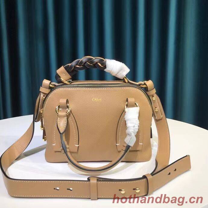 Chloe Original Calfskin Leather Bag 6C081 Apricot