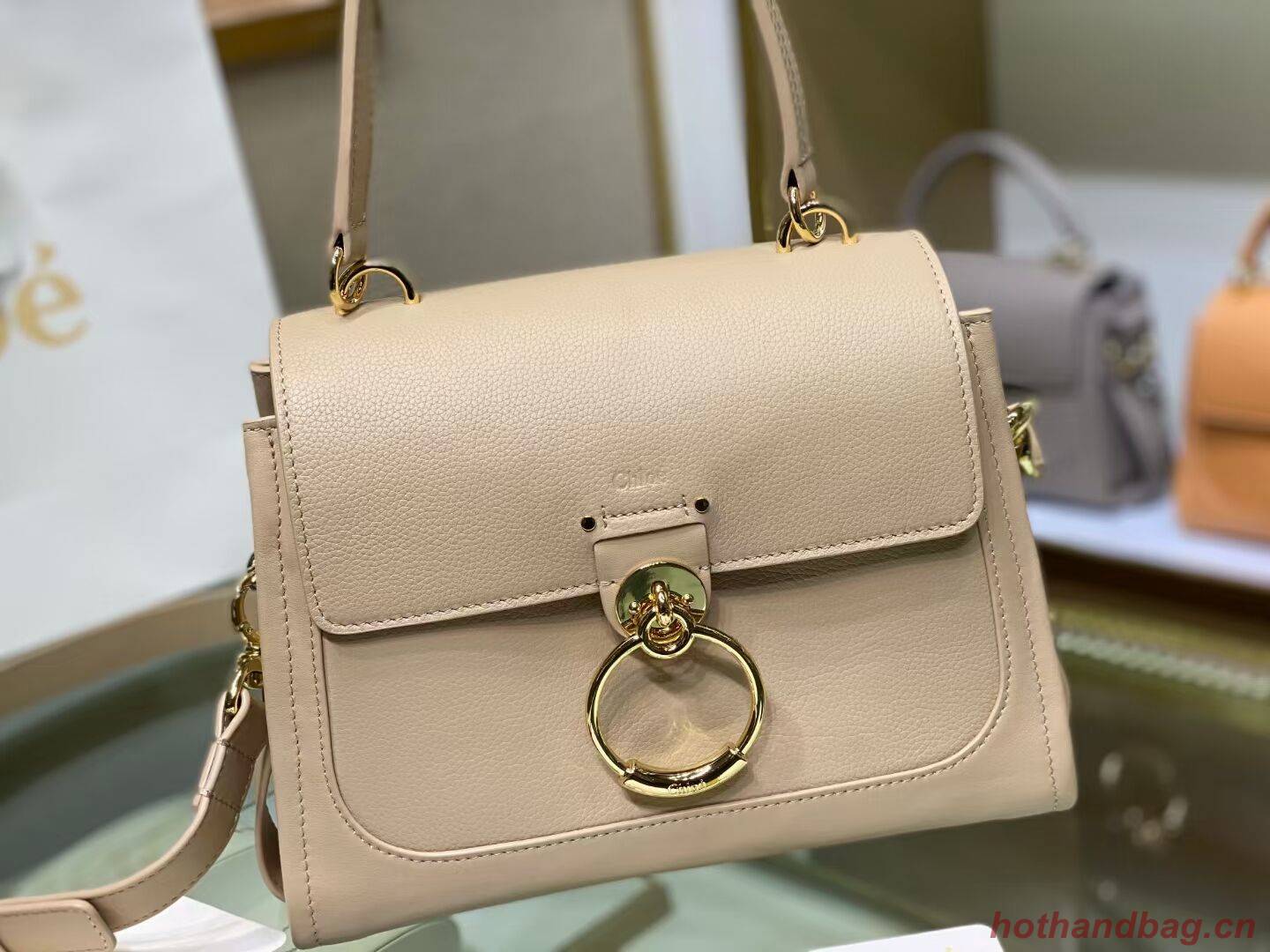 Chloe Original Calfskin Leather Bag C1142L cream