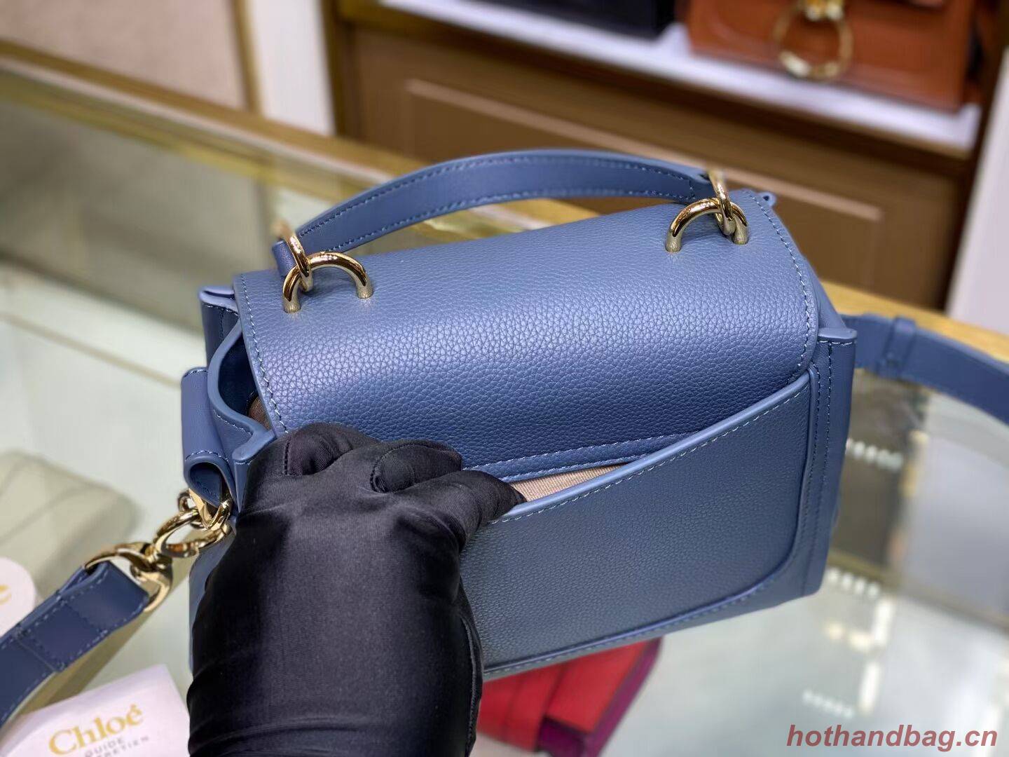 Chloe Original Calfskin Leather Bag C1143S blue