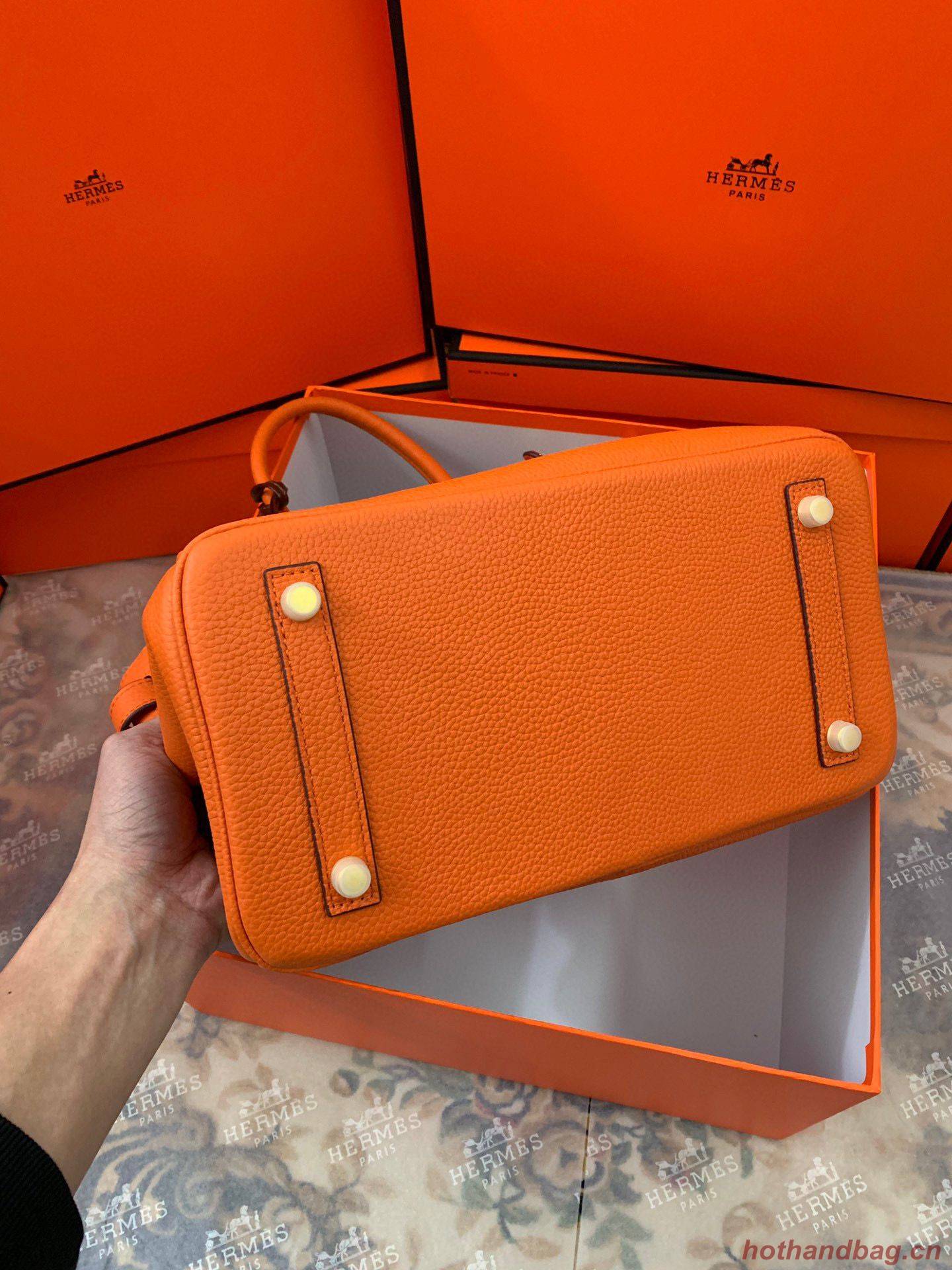 Hermes original Togo Leather HB35O Orange