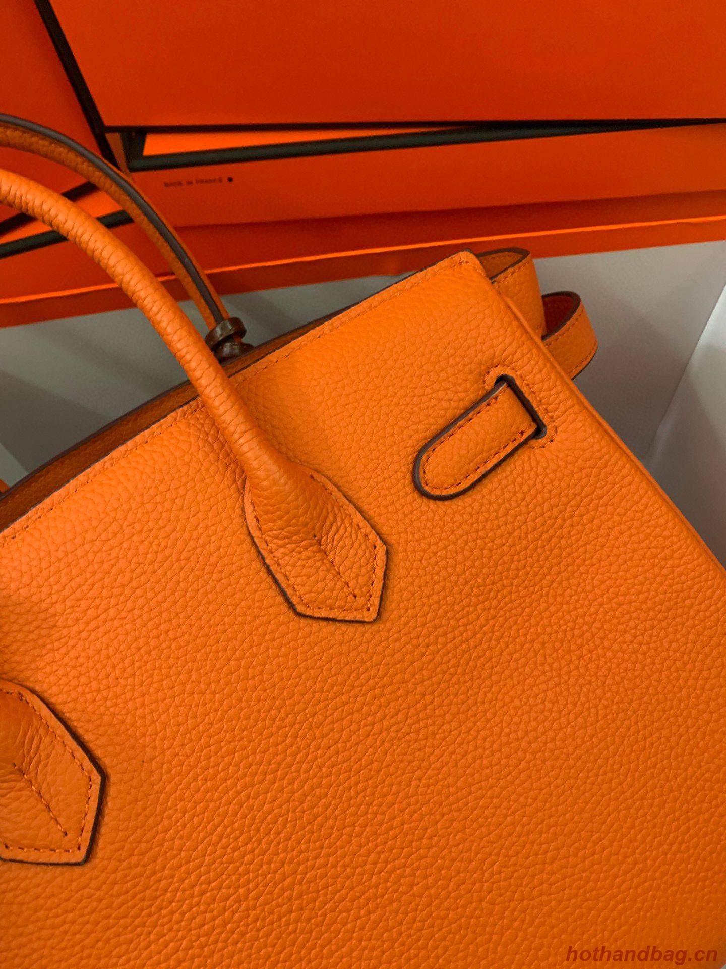 Hermes original Togo Leather HB35O Orange