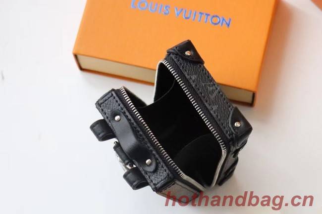 Louis Vuitton KIRIGAMI POUCH BAG CHARM AND KEY HOLDER M80221 black