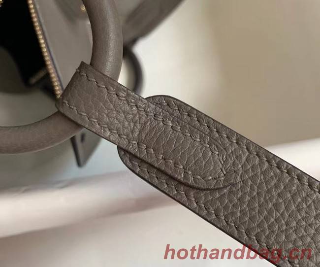 Hermes mini Lindy Original Togo Leather Bag OLD19 dark grey