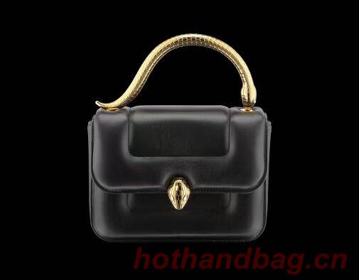 Bvlgari Serpenti Forever leather small crossbody bag B209107 black