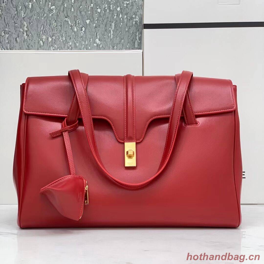 Celine MEDIUM SOFT 16 BAG IN SMOOTH CALFSKIN CR94043 red