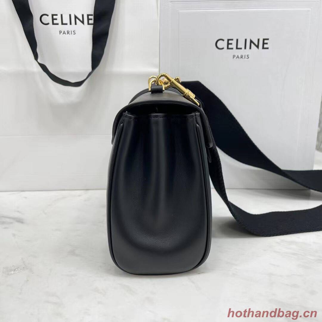 Celine TEEN SOFT 16 IN SMOOTH CALFSKIN 196853 black