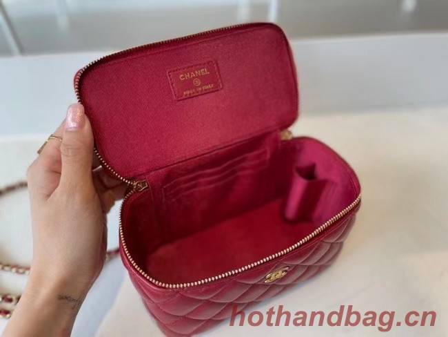 Chanel Original Small classic chain box handbag AP2199 red