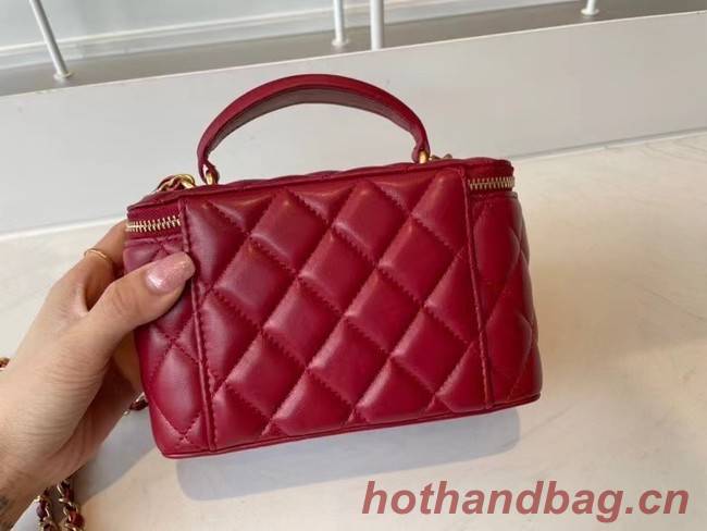 Chanel Original Small classic chain box handbag AP2199 red