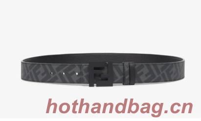 Fendi Leather Belt F2370 Black