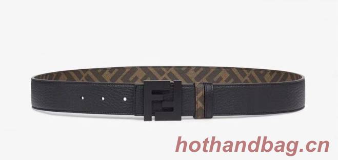 Fendi Leather Belt F2370 Brown