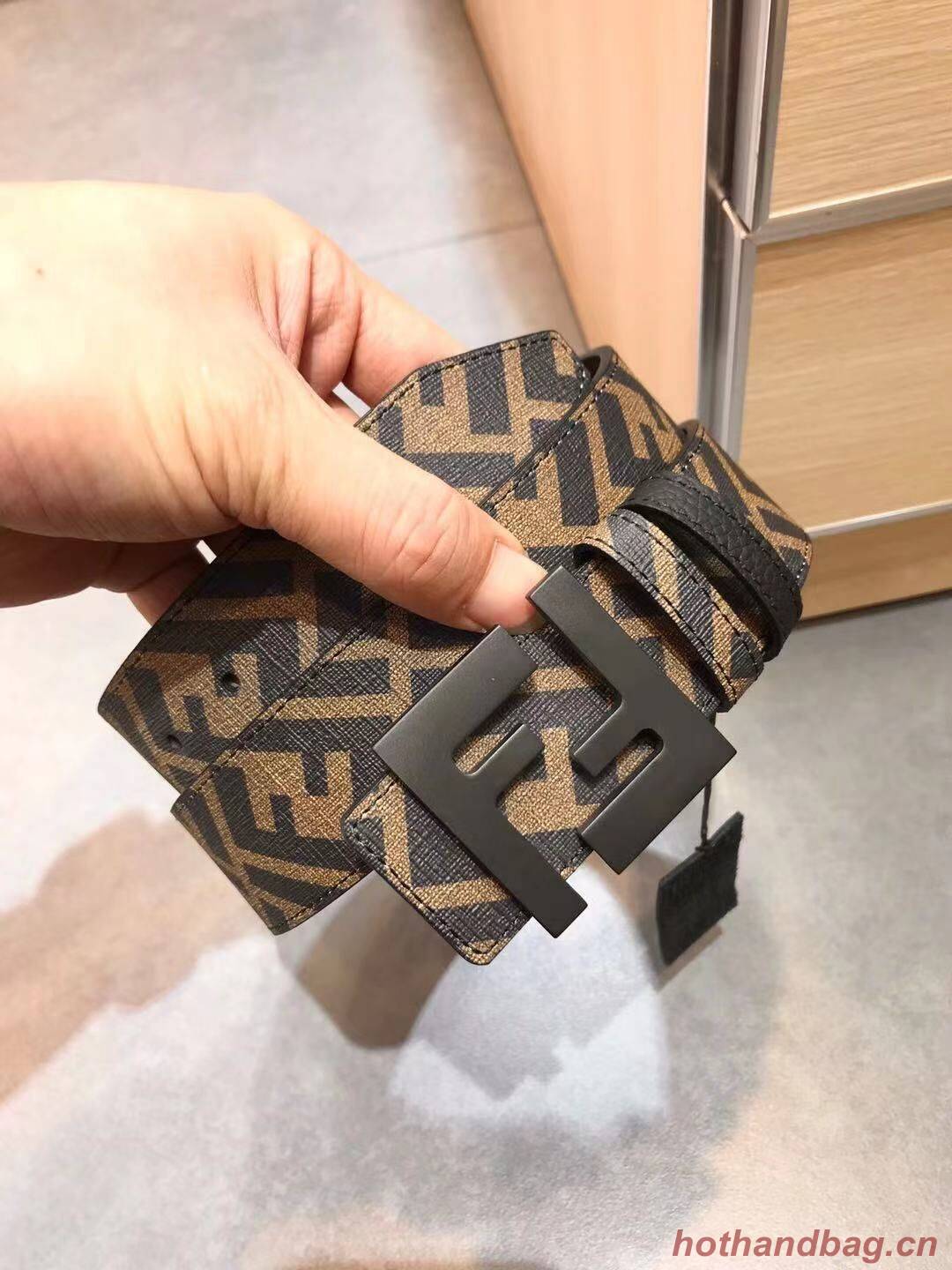 Fendi Leather Belt F2370 Brown Fendi Leather Belt F2370 Brown