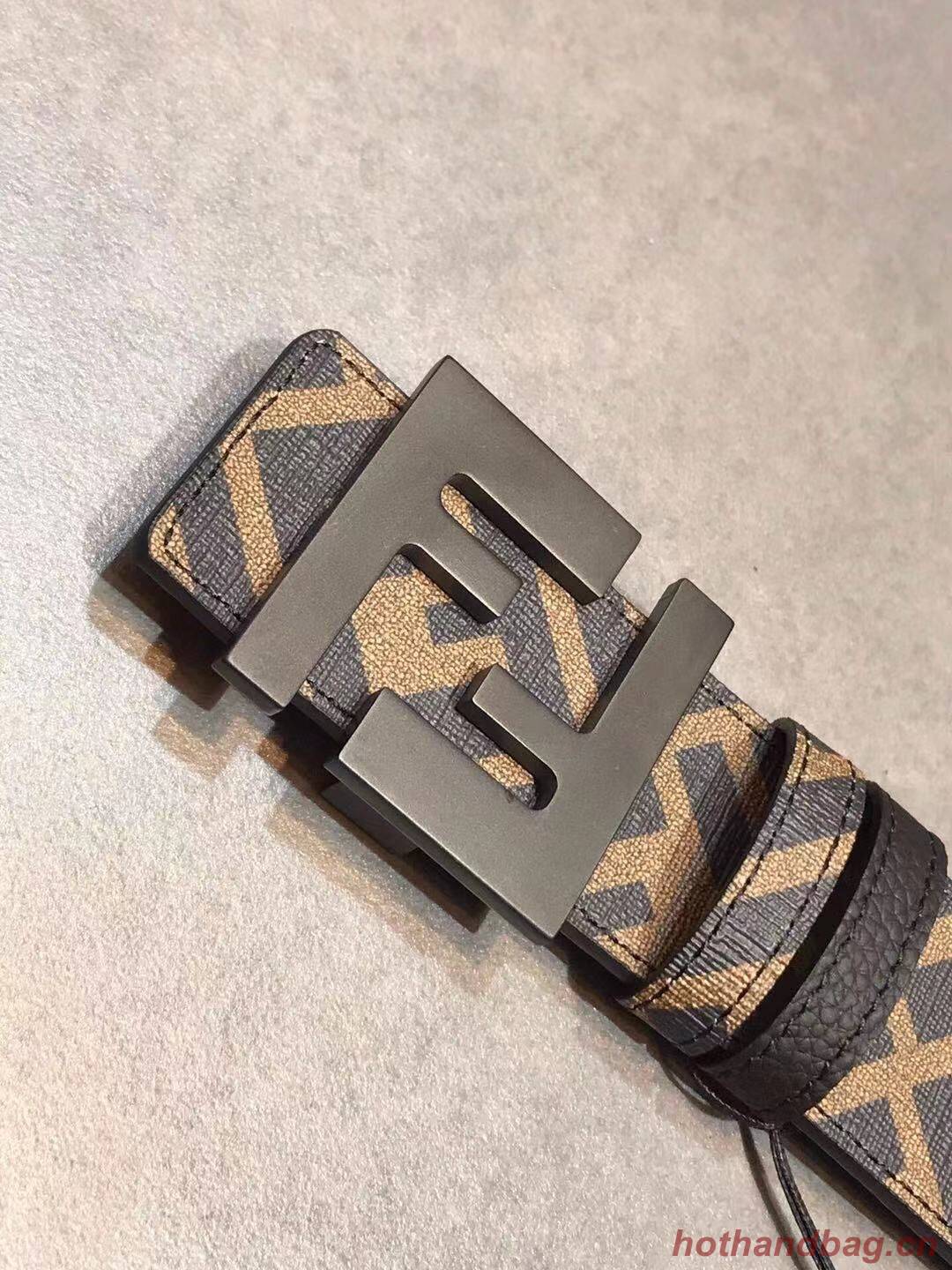Fendi Leather Belt F2370 Brown Fendi Leather Belt F2370 Brown