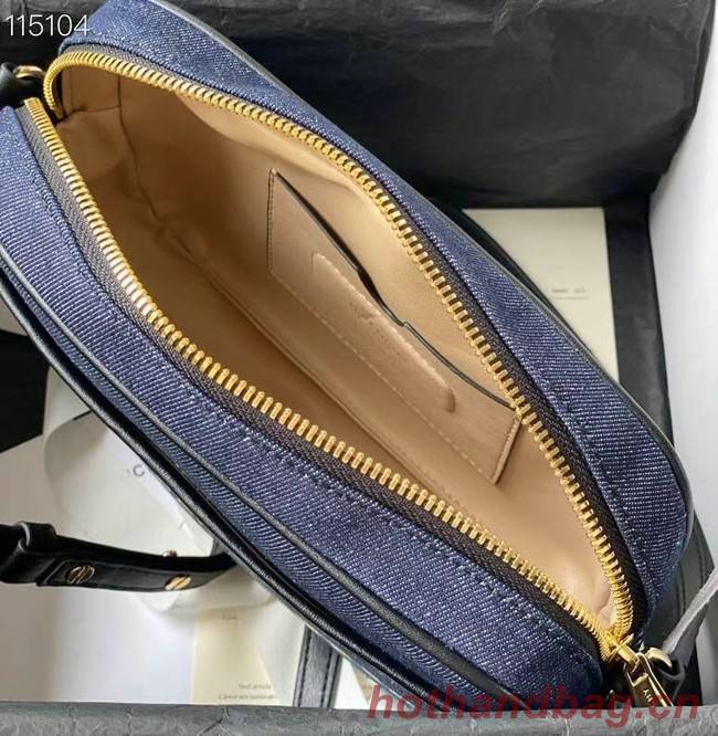 GIVENCHY shoulder bag 1990 dark blue