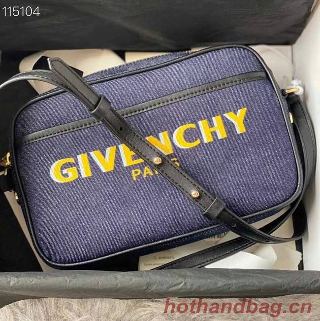 GIVENCHY shoulder bag 1990 dark blue