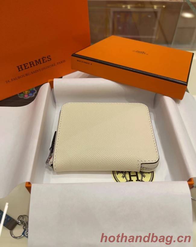 Hermes Constance Wallets espom leather H2298 white