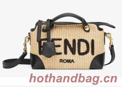 FENDI Braided Straw Bag  F1578 Black