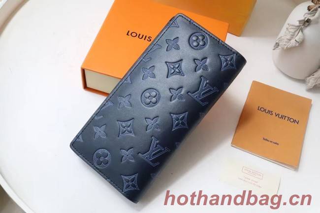 Louis Vuitton BRAZZA WALLET M62900 Navy Blue