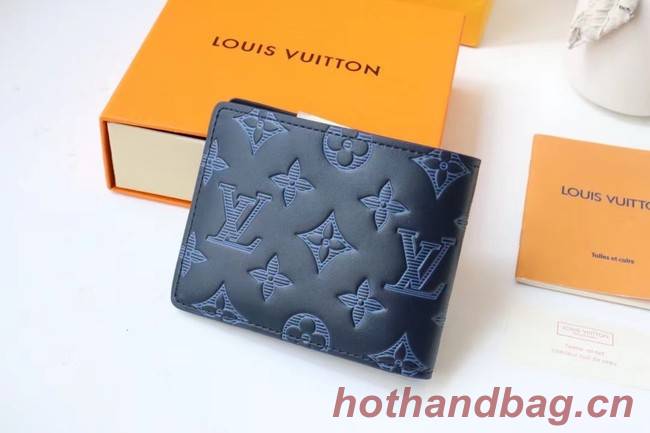 Louis Vuitton MULTIPLE WALLET M70422 Navy Blue