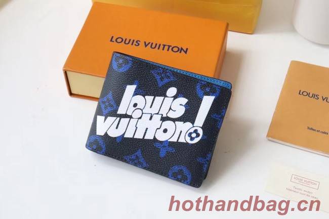 Louis Vuitton MULTIPLE WALLET M80850 blue