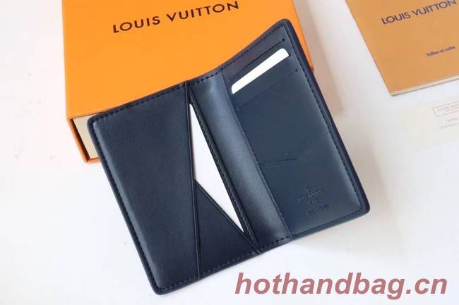 Louis Vuitton POCKET ORGANIZER M80421 Navy Blue