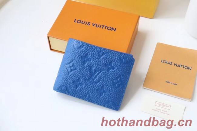 Louis Vuitton SLENDER WALLET M80590 blue