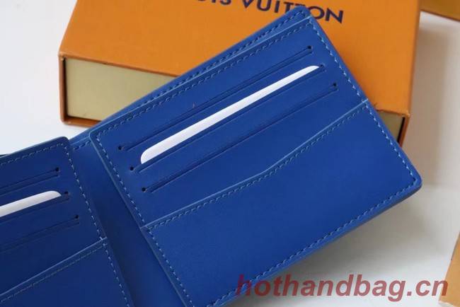 Louis Vuitton SLENDER WALLET M80590 blue