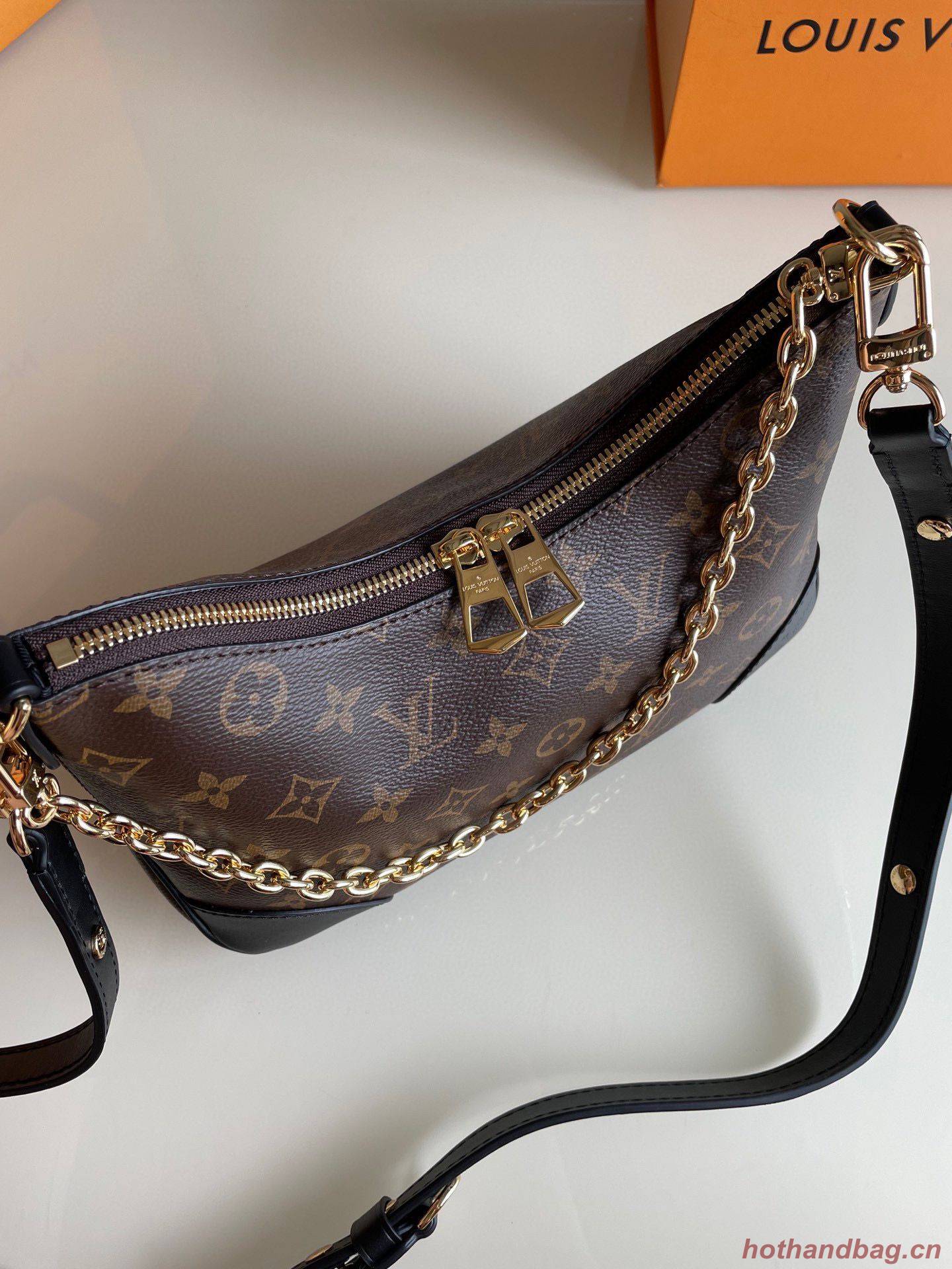 Louis Vuitton Monogram Canvas Boulogne Original Leather M45831 Black