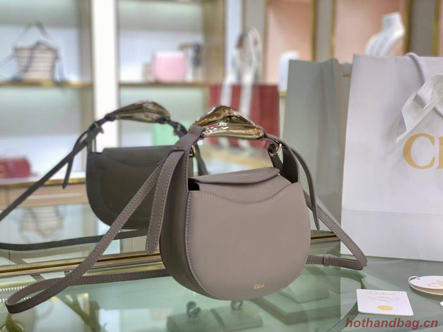 Chloe Original Calfskin Leather Bag 3S1350 grey