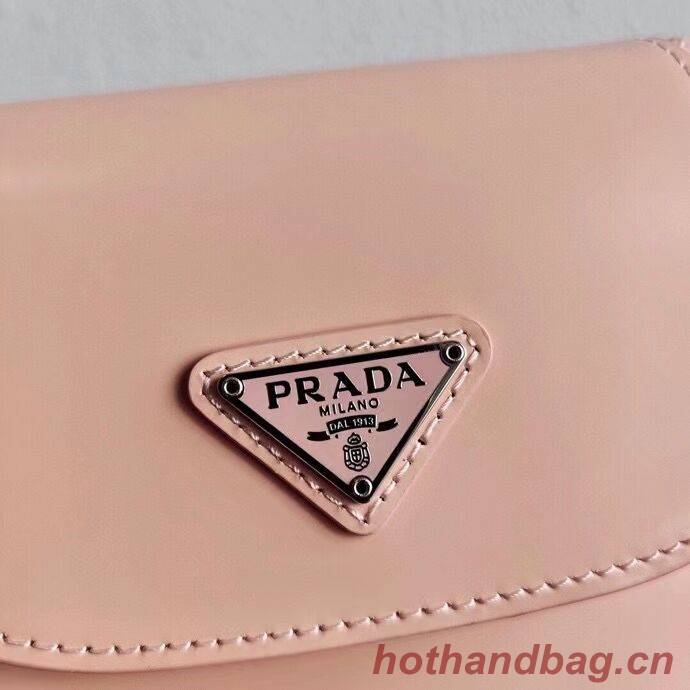 Prada Brushed leather mini-bag 1BH185 light pink