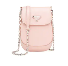 Prada Brushed leather mini-bag 1BH185 light pink