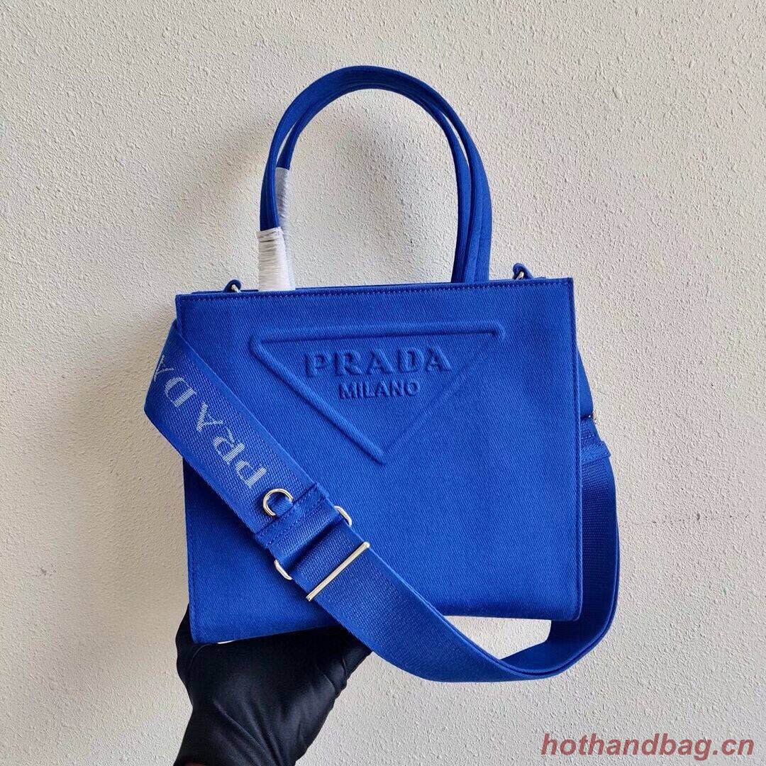 Prada Drill tote bag 1BG382 blue