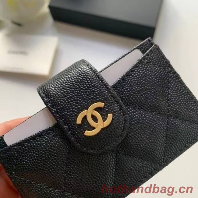 Chanel card holder AP0342 black