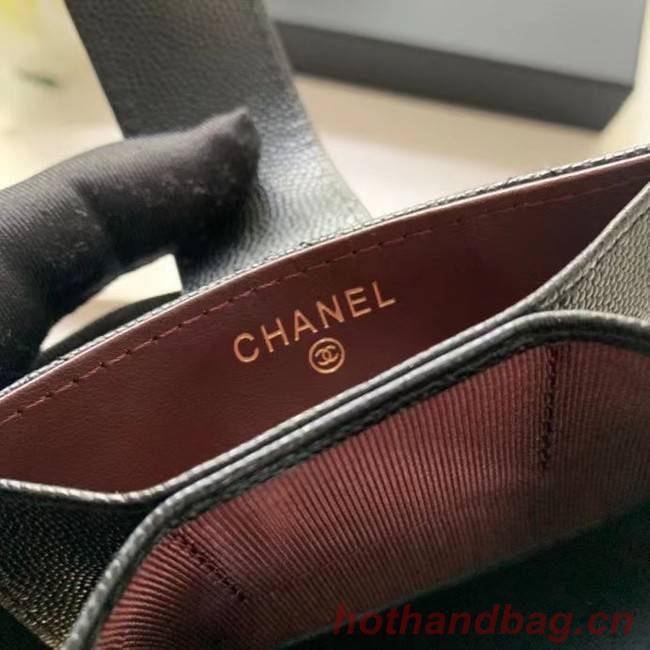 Chanel card holder AP0342 black