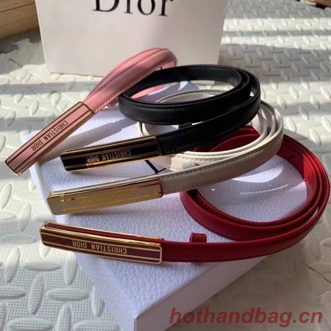 DIOR-ID BELT Raspberry Smooth Calfskin 15 MM B0109UM blacck